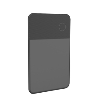 Tracker anti-pierdut pentru card-portofel - ultra-subțire, încărcare wireless, impermeabil, compatibil iOS; KC01, 110 mAh, rază 50 m, ABS