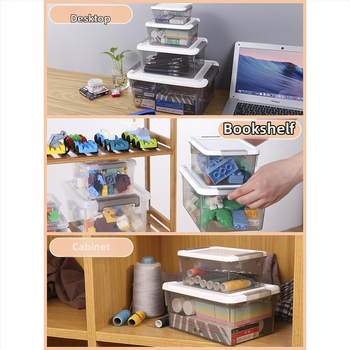 Prozirna mini kutija za LEGO dijelove – mali organizator s poklopcem
