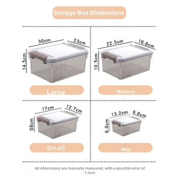 Prozirna mini kutija za LEGO dijelove – mali organizator s poklopcem