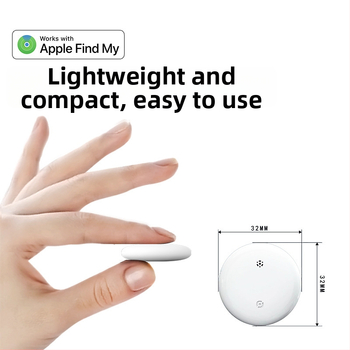 Apple-kompatibilis Bluetooth tracker S10 (225mAh, ABS ház, akasztó kivitel, iOS-kompatibilis)