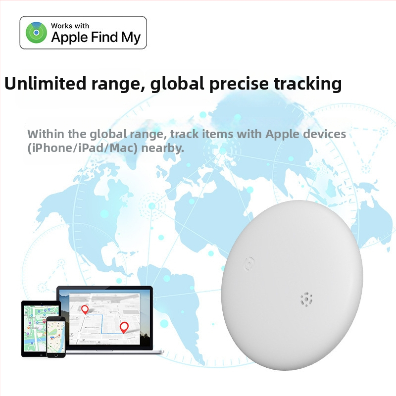 Apple-kompatibilis Bluetooth tracker S10 (225mAh, ABS ház, akasztó kivitel, iOS-kompatibilis)