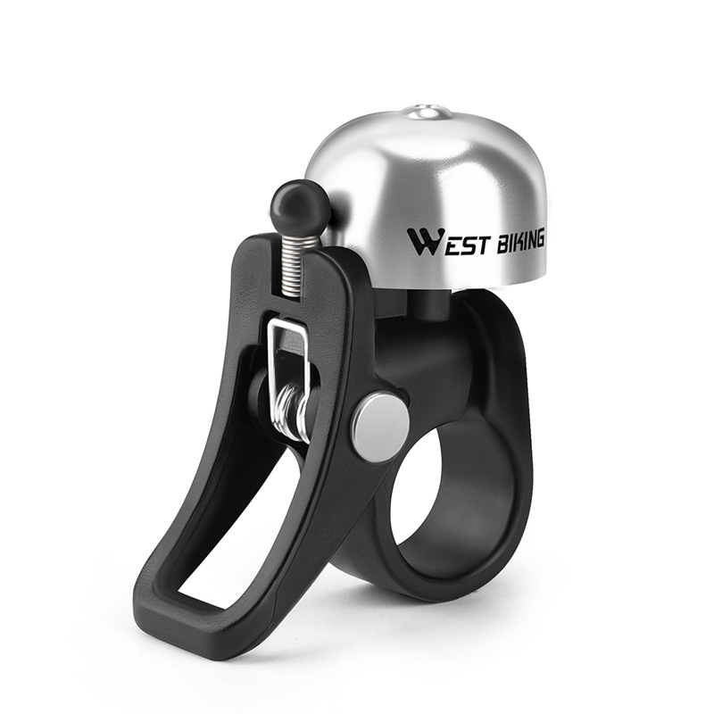 Claxon West Rider pentru bicicletă, din aliaj de aluminiu, claxon pliabil pentru bicicletă de munte, model Yp0706058
