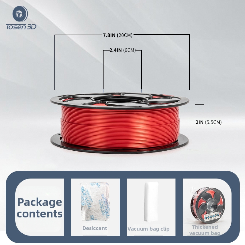 TPU filament pre 3D tlač, 90A/95A pružný materiál, kruhový prierez, hustota 1.25, pre papuče a vložky, 1kg cievka