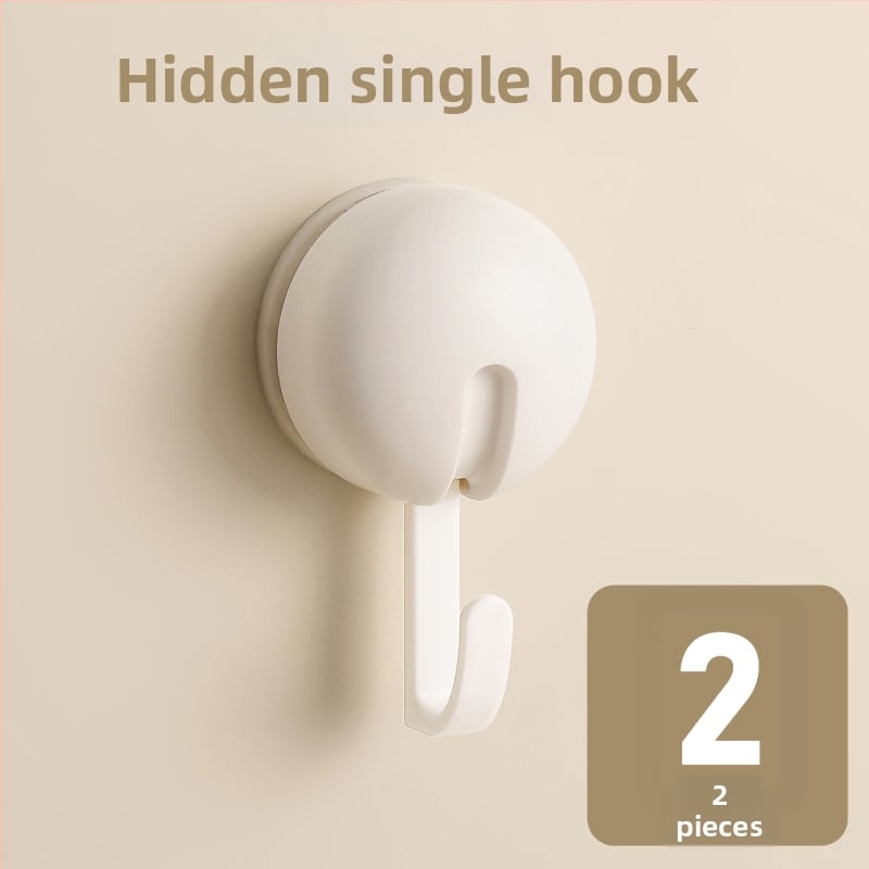 Вакуумна кука за кухня и баня, без пробиване, ABS материал, единична кука в модерен минималистичен стил, капацитет 3–5 кг