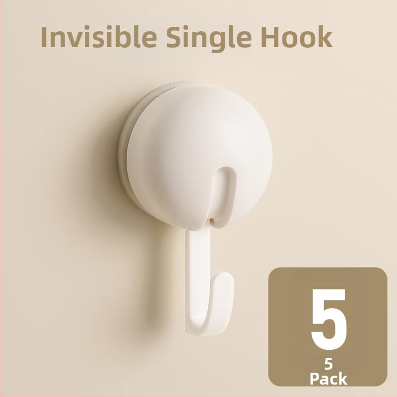 Вакуумна кука за кухня и баня, без пробиване, ABS материал, единична кука в модерен минималистичен стил, капацитет 3–5 кг