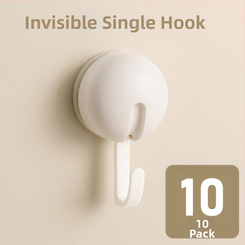 Вакуумна кука за кухня и баня, без пробиване, ABS материал, единична кука в модерен минималистичен стил, капацитет 3–5 кг