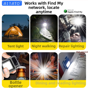AIYATO D-01 AirTag lokátor, nabíjateľný, FindMy kompatibilný, USB 3.0, 500mAh