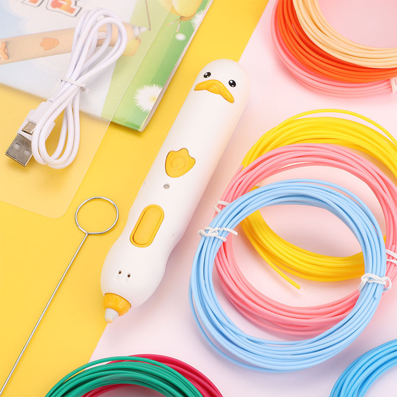 Stilou 3D cu temperatură scăzută, baterie încorporată, filament 1,75 mm, din plastic, DIY gata, multifuncțional