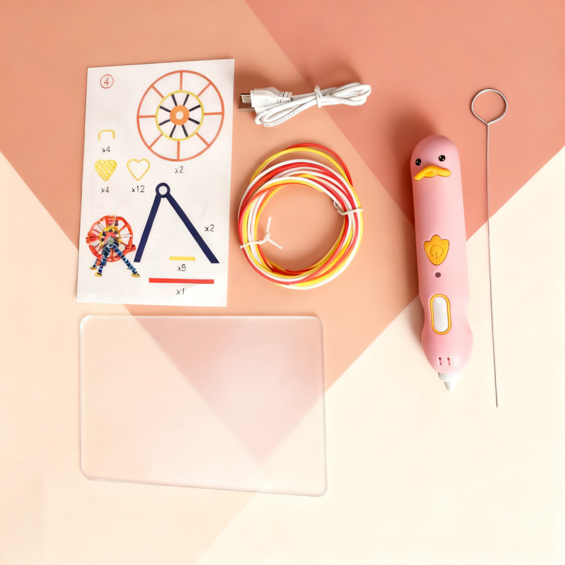 Stilou 3D cu temperatură scăzută, baterie încorporată, filament 1,75 mm, din plastic, DIY gata, multifuncțional