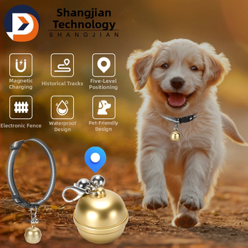 Lokalizátor pre domáce zvieratá s trojitým umiestnením, IP67 vodotesný, GPS presnosť 10 m, výdrž batérie 100 h, režimy výstrahy: vibrácie, SOS, mobilný, pásmo