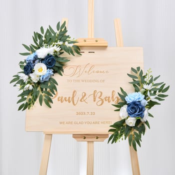 Arc de nuntă cu flori textile de la Senzhao — ambalare în pungă OPP, pentru decor nunți