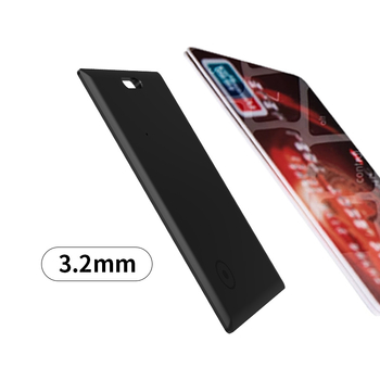 Locator fără fir pentru carduri și portofel cu pașaport, anti-pierdere, ultra-subțire — 240 mAh, compatibil iOS, ABS, rază 10–20 m interior, 20–50 m exterior