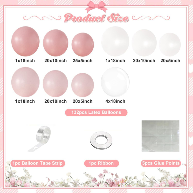 Set baloane decorative din latex, formă rotundă, brand In the uprising, fără imprimare a logo-ului