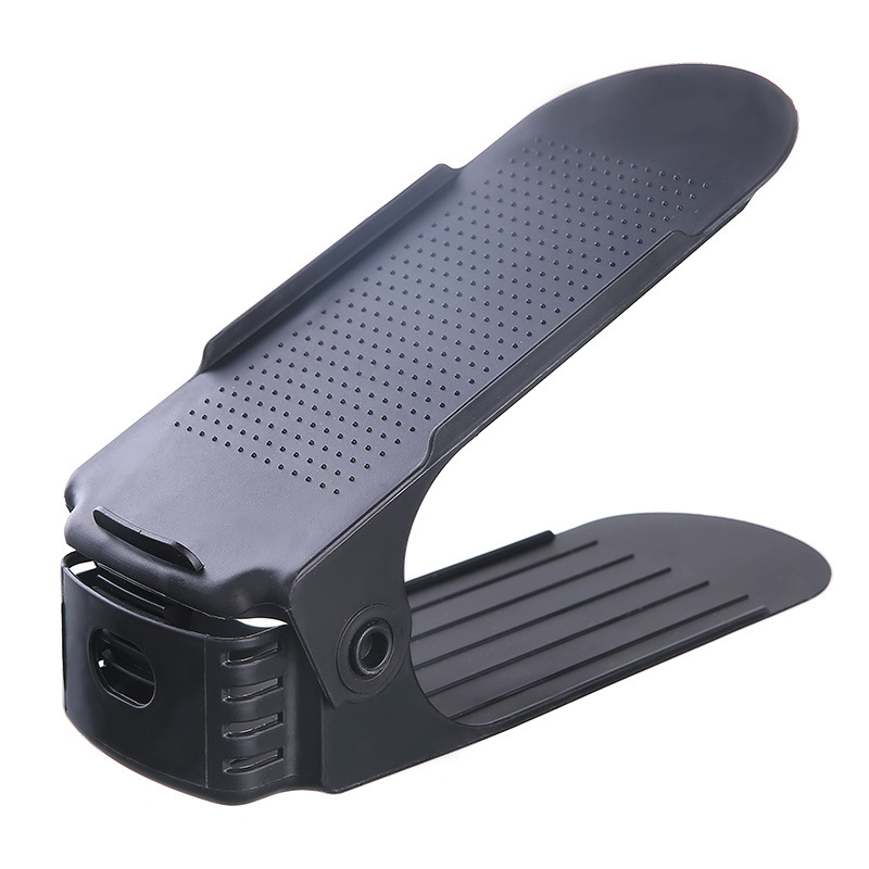 Raft plastic pentru pantofi, 2 etaje, reglabil, detașabil, material PP