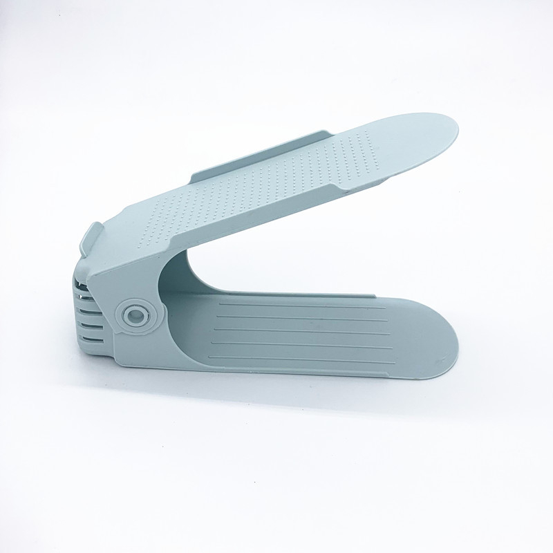 Raft plastic pentru pantofi, 2 etaje, reglabil, detașabil, material PP