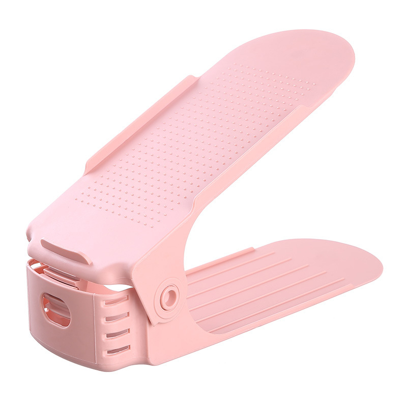 Raft plastic pentru pantofi, 2 etaje, reglabil, detașabil, material PP