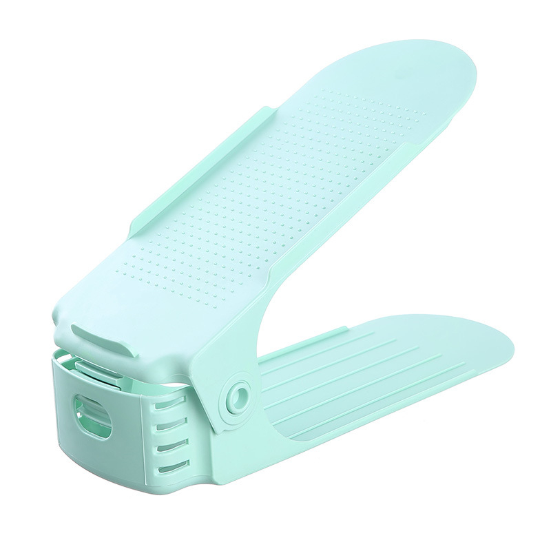 Raft plastic pentru pantofi, 2 etaje, reglabil, detașabil, material PP