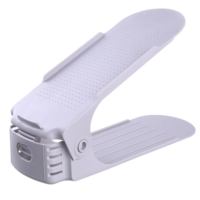 Raft plastic pentru pantofi, 2 etaje, reglabil, detașabil, material PP