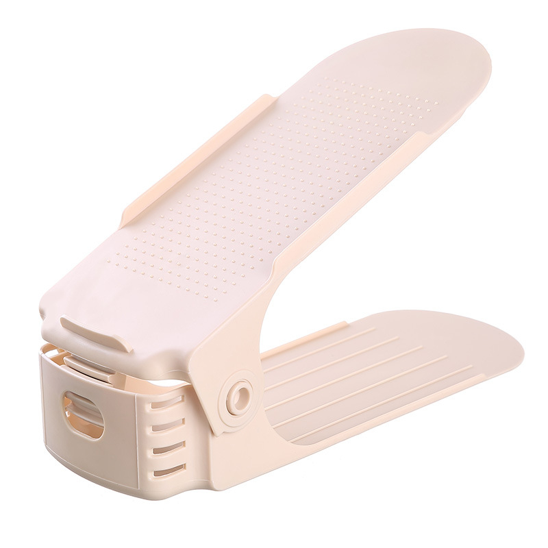 Raft plastic pentru pantofi, 2 etaje, reglabil, detașabil, material PP