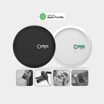 FindMy App Bluetooth locator - dispozitiv compact, compatibil iOS, baterie CR2032, rază până la 10 m, material ABS+PC, purtare cu curea (compatibil iOS, CR2032, rază până la 10 m, ABS+PC)