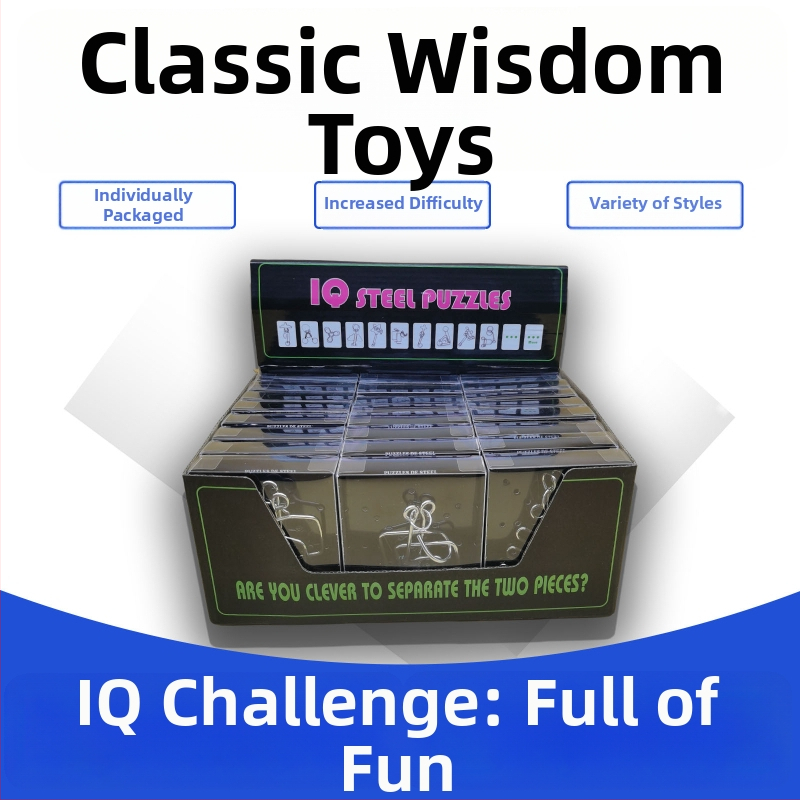 Puzzle Kongming Lu Ban Lock - Kov, DC940, Vzdelávacia hračka