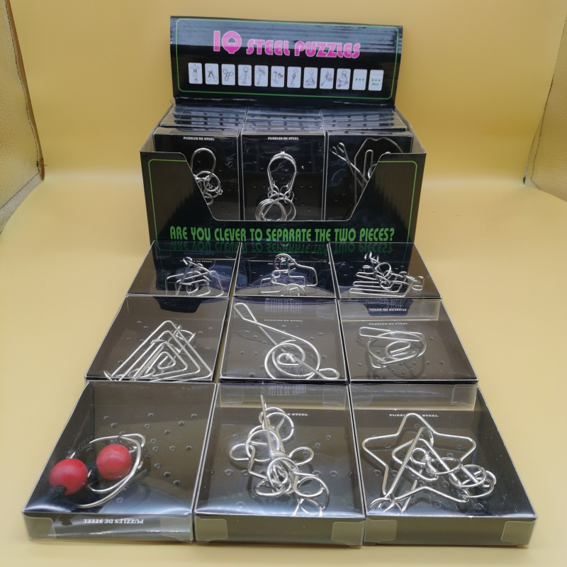 Puzzle Kongming Lu Ban Lock - Metal, DC940, Jucărie educativă