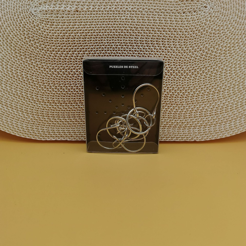 Puzzle Kongming Lu Ban Lock - Metal, DC940, Jucărie educativă