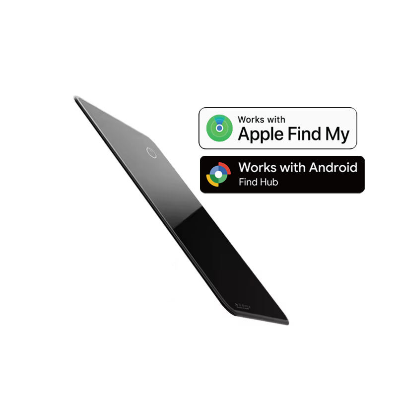 Mini tracker tip card pentru portofel cu GPS, model P041, baterie 540mAh, aliaj de aluminiu, USB 2.0, lansat în 2023