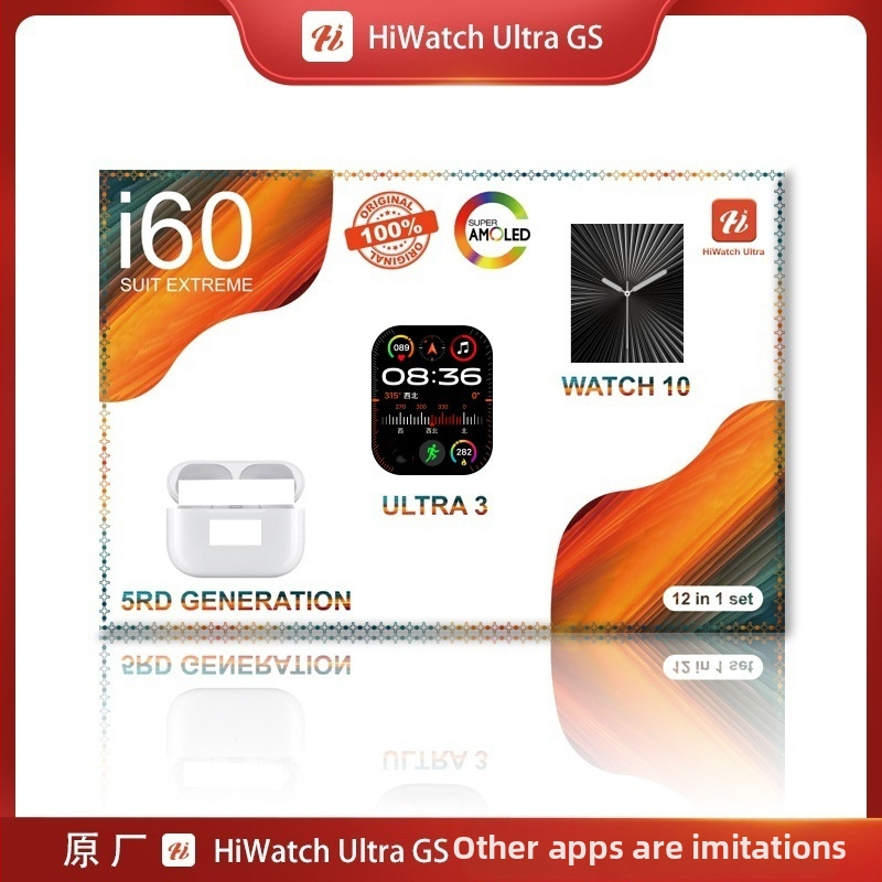 I50/I60 pametni sat s Bluetooth slušalicom – Dupli set satova, kućište od aluminijske legure, silikonska narukvica, dodirni zaslon + gumb, bežično punjenje