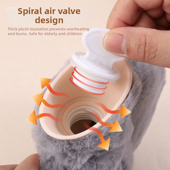 Fľaša na teplú vodu plnená vodou, samohrejúca, PVC, viacúrovňové nastavenie teploty, vhodná pre ruky, nohy, krk a chrbát