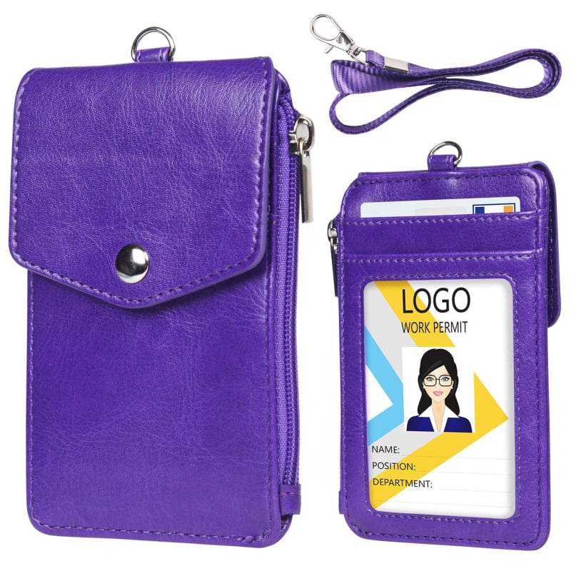 PU cipzáras kártyatartó pénztárca, több kártyatartó rekesszel és iratok számára, érme zseb, bélés nélkül, kétoldalas kialakítás