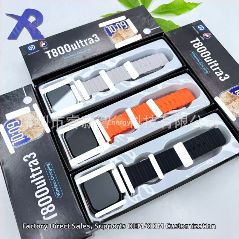 Pametni sat T800 Ultra 3: TFT zaslon, mjerenje otkucaja srca, brojanje koraka, Bluetooth pozivi, bežično punjenje