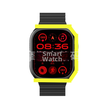 Cross-border pametni sat R0CK-007, kvadratni zaslon, aluminijska legura kućište, silikonska narukvica, dnevna vodootpornost, mjerenje otkucaja srca, krvni tlak, praćenje sna i koraka, Bluetooth pozivi, kompatibilan s iOS-om