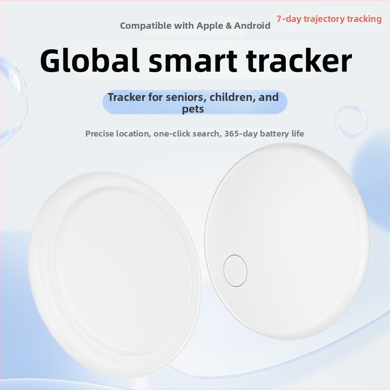 GPS sledovač D2 – globálny lokátor s Bluetooth sledovaním a alarmom, nositeľný ako prívesok, 210 mAh batéria, iOS kompatibilný