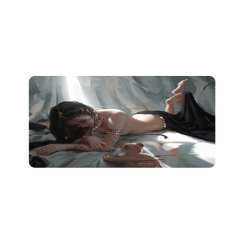 Голяма подложка за мишка за гейминг, естествен каучук, нехлъзгаща повърхност, термопечат, OEM производство, персонализирано лого