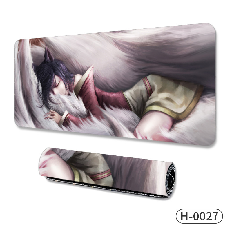 Голяма подложка за мишка за гейминг, естествен каучук, нехлъзгаща повърхност, термопечат, OEM производство, персонализирано лого