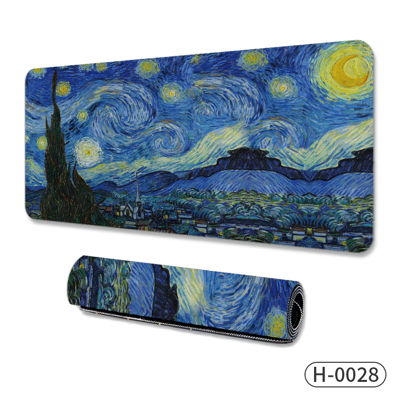 Голяма подложка за мишка за гейминг, естествен каучук, нехлъзгаща повърхност, термопечат, OEM производство, персонализирано лого