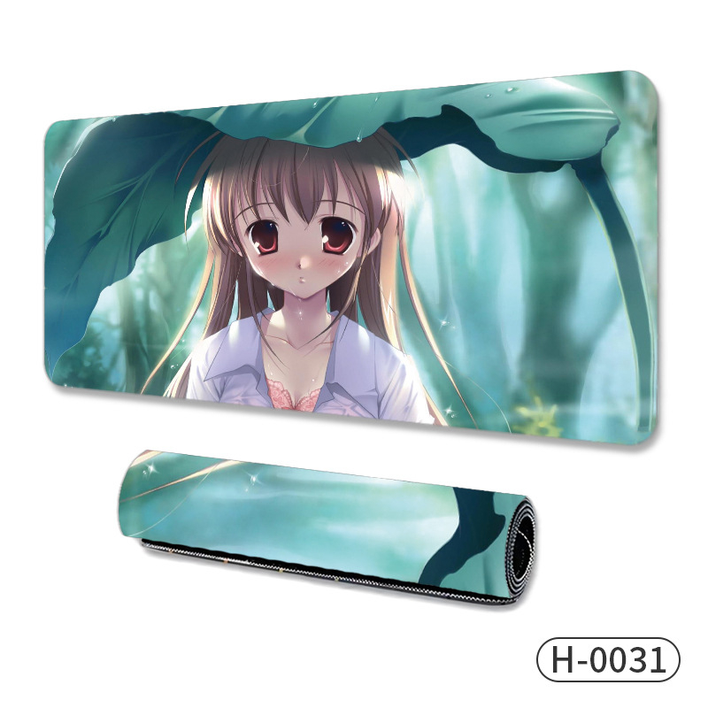 Голяма подложка за мишка за гейминг, естествен каучук, нехлъзгаща повърхност, термопечат, OEM производство, персонализирано лого