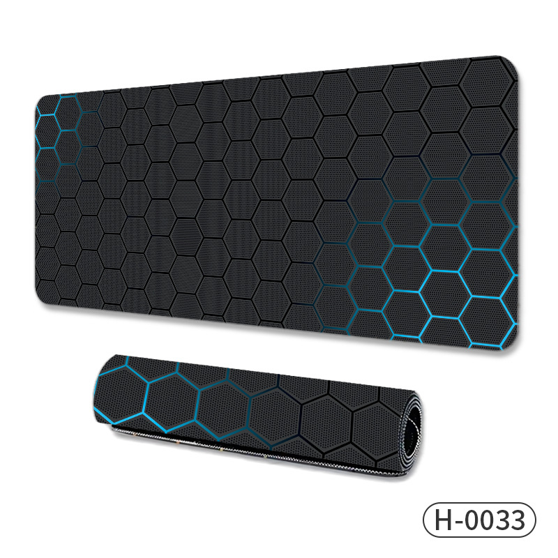 Голяма подложка за мишка за гейминг, естествен каучук, нехлъзгаща повърхност, термопечат, OEM производство, персонализирано лого