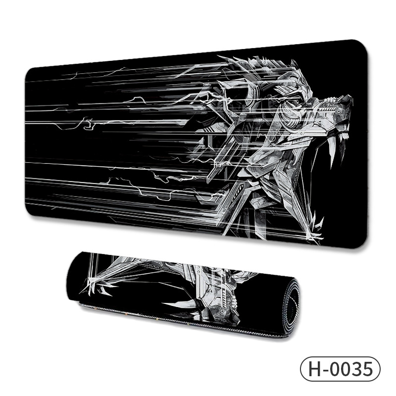 Голяма подложка за мишка за гейминг, естествен каучук, нехлъзгаща повърхност, термопечат, OEM производство, персонализирано лого