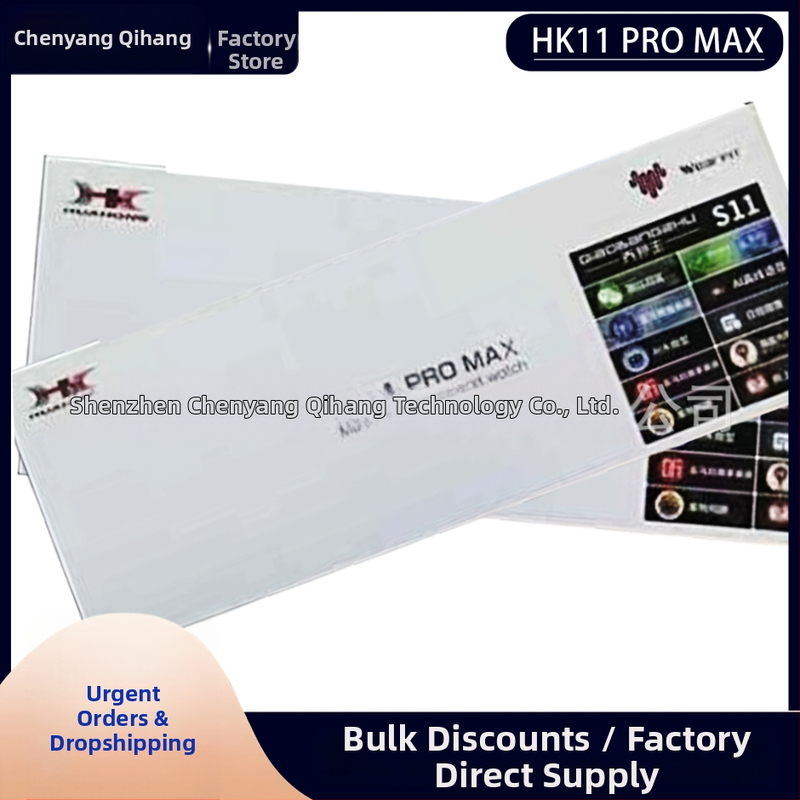 Qiao Bangzhong HK11 ProMax pametni sat s Bluetooth pozivom, praćenjem srčanog ritma, brojačem koraka i push obavijestima, kućište od aluminijskog legura