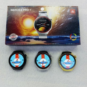 Smartwatch 4 Pro+ cu afișaj IPS, cadran pătrat, carcasă din aliaj de aluminiu, rezistent la apă pentru uz zilnic, apel Bluetooth