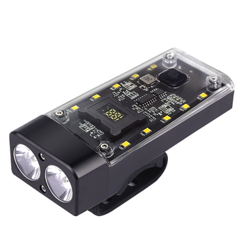 Far bicicletă cu bancă de energie încorporată, luminozitate ridicată, funcții inteligente, pentru plimbări nocturne MTB în aer liber, personalizare disponibilă