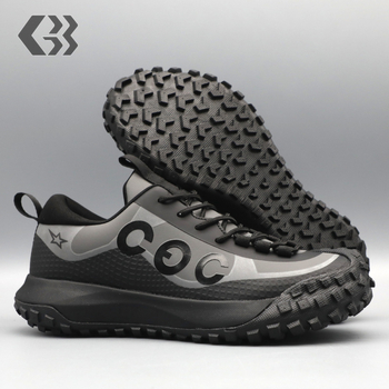 Pantofi de drumeție pentru bărbați, toamnă-iarna - impermeabili, partea superioară din fibre sintetice, talpă din cauciuc antiderapant, talpă mediană EVA, închidere frontală cu șiret, ușoare, înălțime a călcâiului 3–5 cm