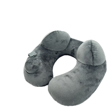 Pernă de călătorie în formă de U – (Brand: Hexinglian; Umplutură: fibre de poliester; Material: catifea Crystal velvet; Stil: minimalist modern; Potrivit pentru copii, adulți și persoane în vârstă)