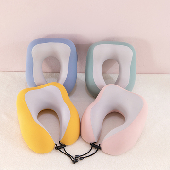 Perne de călătorie cu formă U din spumă cu memorie (Umplere: spumă cu memorie; Formă: U; Potrivit pentru toate vârstele; Stil: minimalist modern)