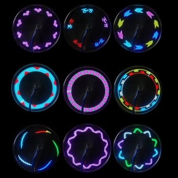 Intelligens szenzoros küllőfény kerékpárhoz — dekoratív kerékfény hegymászó kerékpárhoz, éjszakai villogás