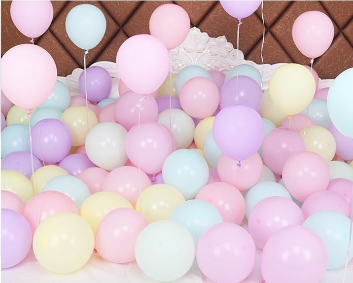 Dekorativni okrugli lateks baloni za svadbenu dekoraciju i dječje proslave; dekorativni balon, okrugli oblik, lateks, bez otiska logotipa