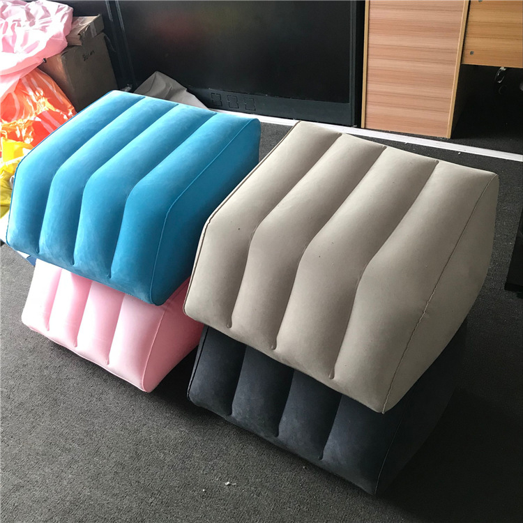 Felfújható láb párna hátsó támasz, összecsukható PVC ülőalkalmatosság, modell NDISJ, testreszabható logó