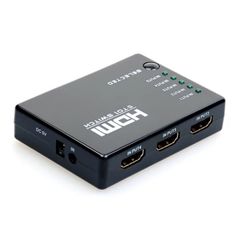 HDMI prekidač 5×1 s daljinskim upravljačem, 1080P, OEM obrada, za zaslon